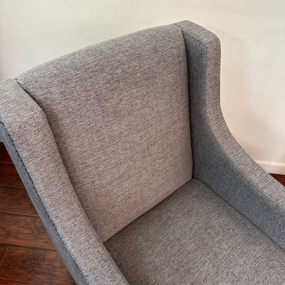 Modern Grey Accent Chairs (x2)