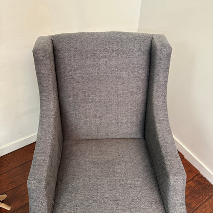 Modern Grey Accent Chairs (x2)