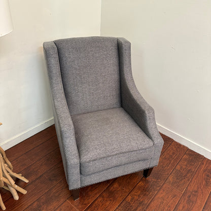 Modern Grey Accent Chairs (x2)