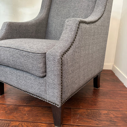 Modern Grey Accent Chairs (x2)