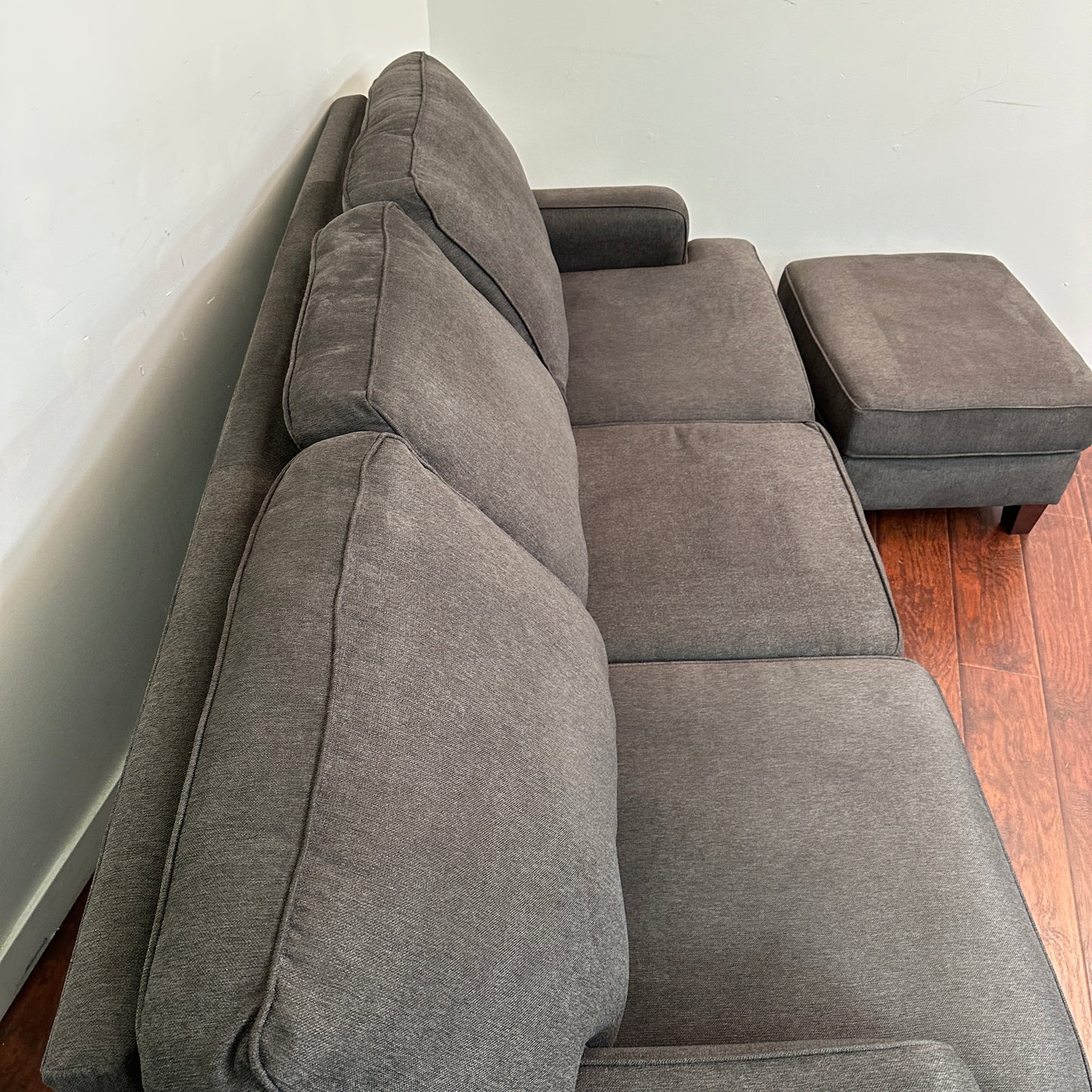 Modern Dark Grey Reversible Sectional