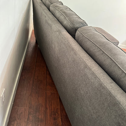 Modern Dark Grey Reversible Sectional