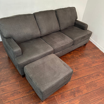 Modern Dark Grey Reversible Sectional