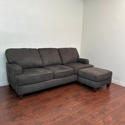 Modern Dark Grey Reversible Sectional