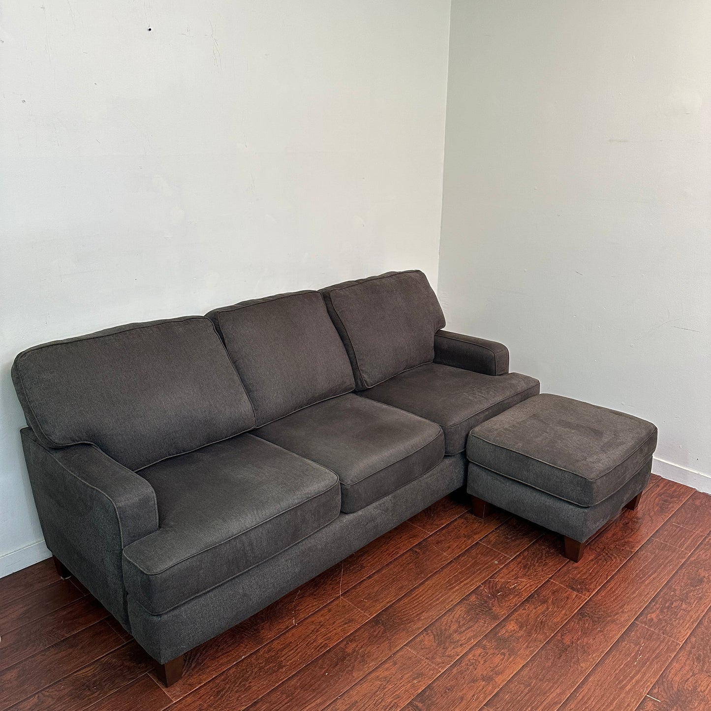 Modern Dark Grey Reversible Sectional