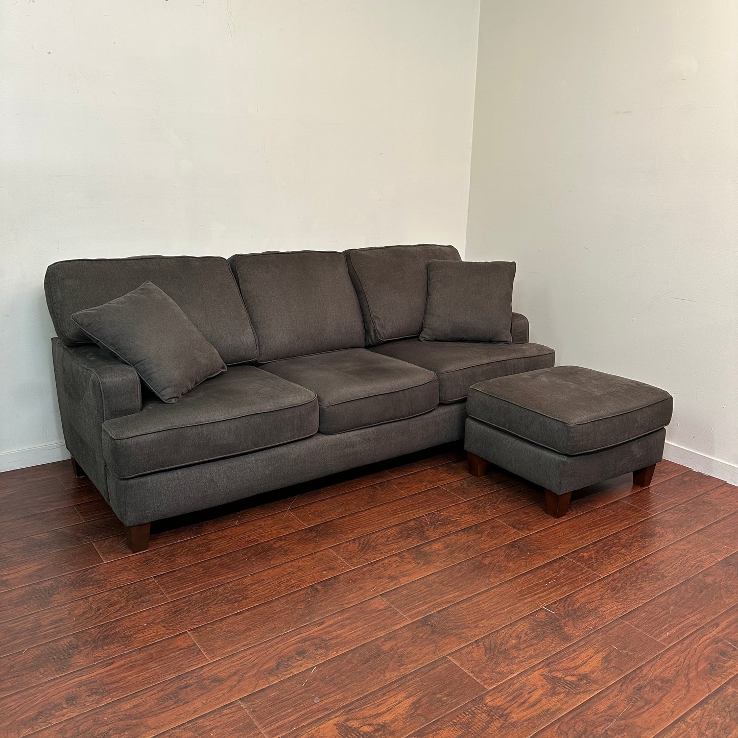 Modern Dark Grey Reversible Sectional