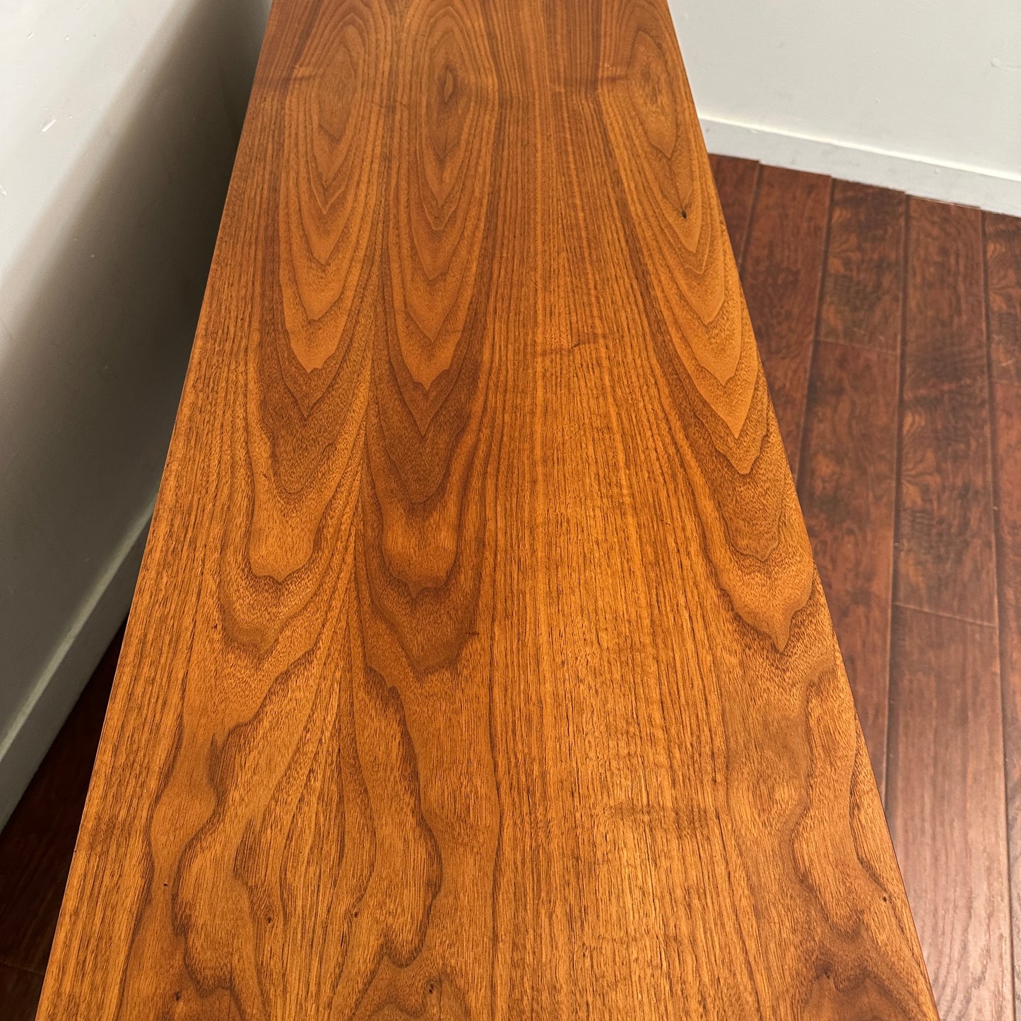Walnut Mid-Century 9 Drawers Dresser by Kaufman