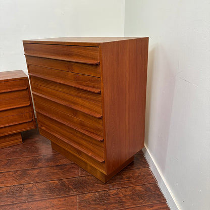 Scandinavian Mid-Century Teak Dresser Set