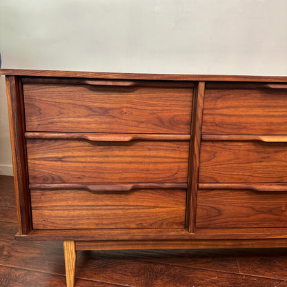 Walnut Mid-Century Dresser Set