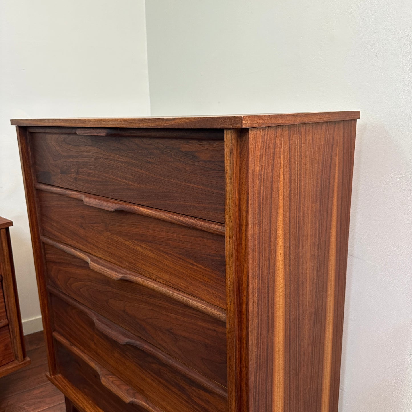 Walnut Mid-Century Dresser Set