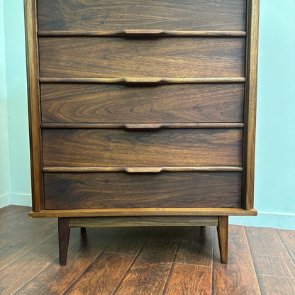 Walnut Mid-Century Dresser Set
