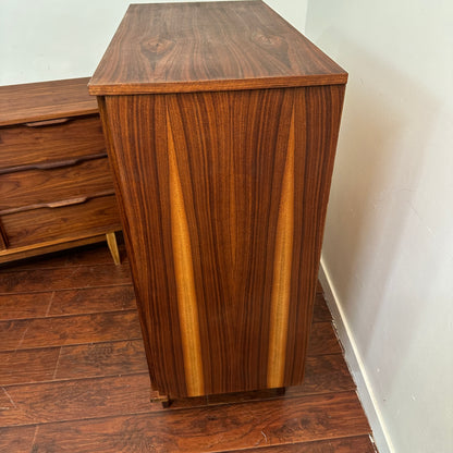 Walnut Mid-Century Dresser Set