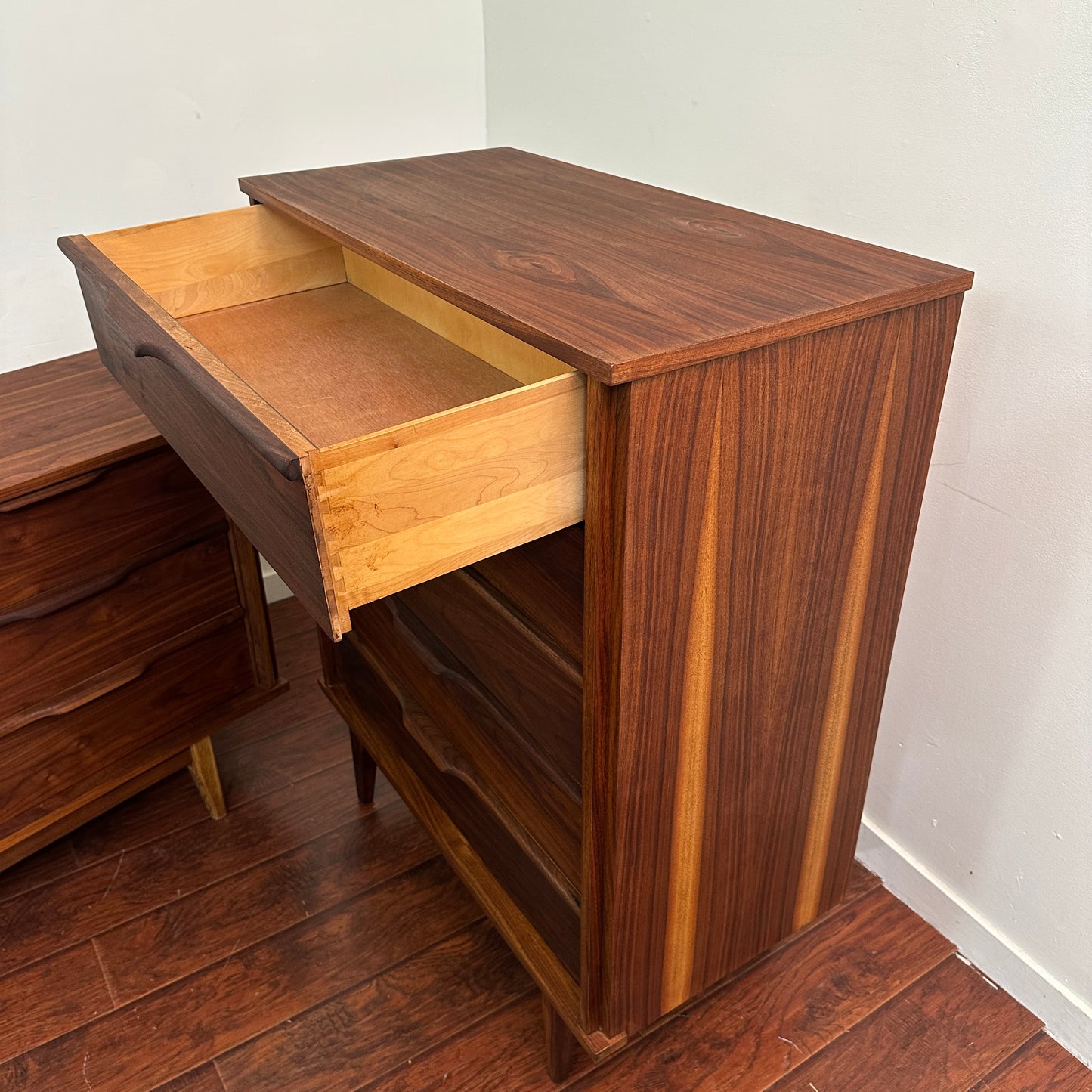 Walnut Mid-Century Dresser Set
