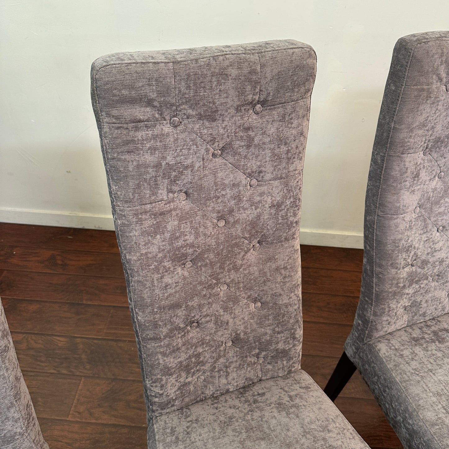 Modern High Back Dining Chairs (x4)
