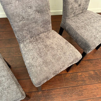 Modern High Back Dining Chairs (x4)