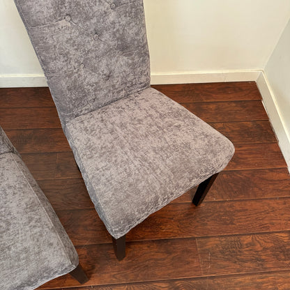 Modern High Back Dining Chairs (x4)