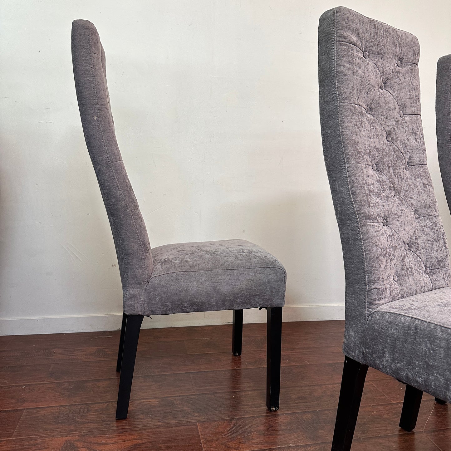 Modern High Back Dining Chairs (x4)