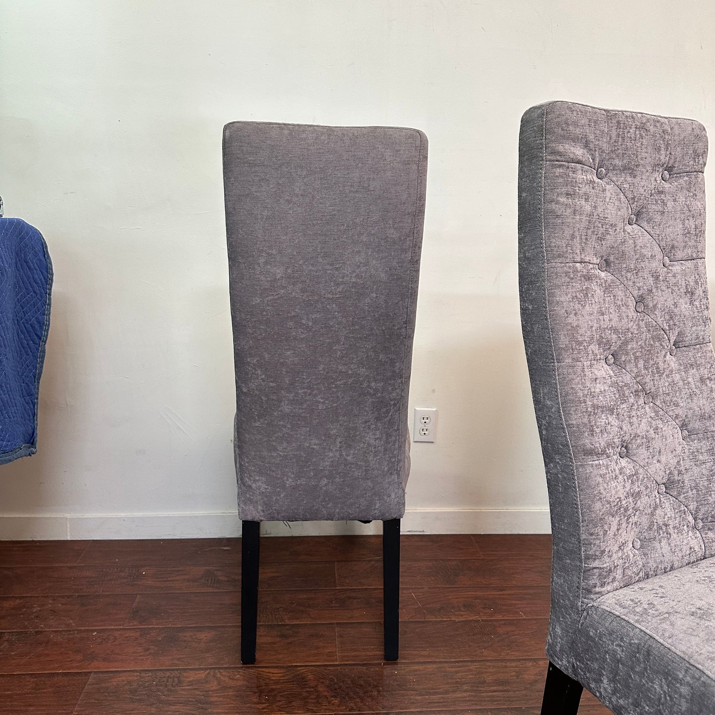 Modern High Back Dining Chairs (x4)
