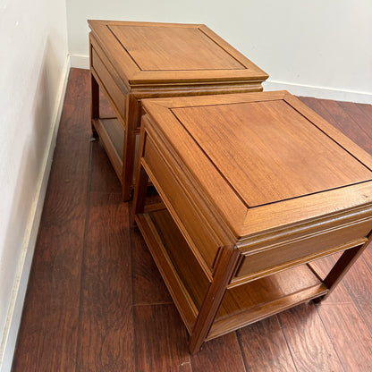 Ming Style Asian Rosewood Side Tables (x2)