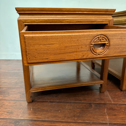 Ming Style Asian Rosewood Side Tables (x2)