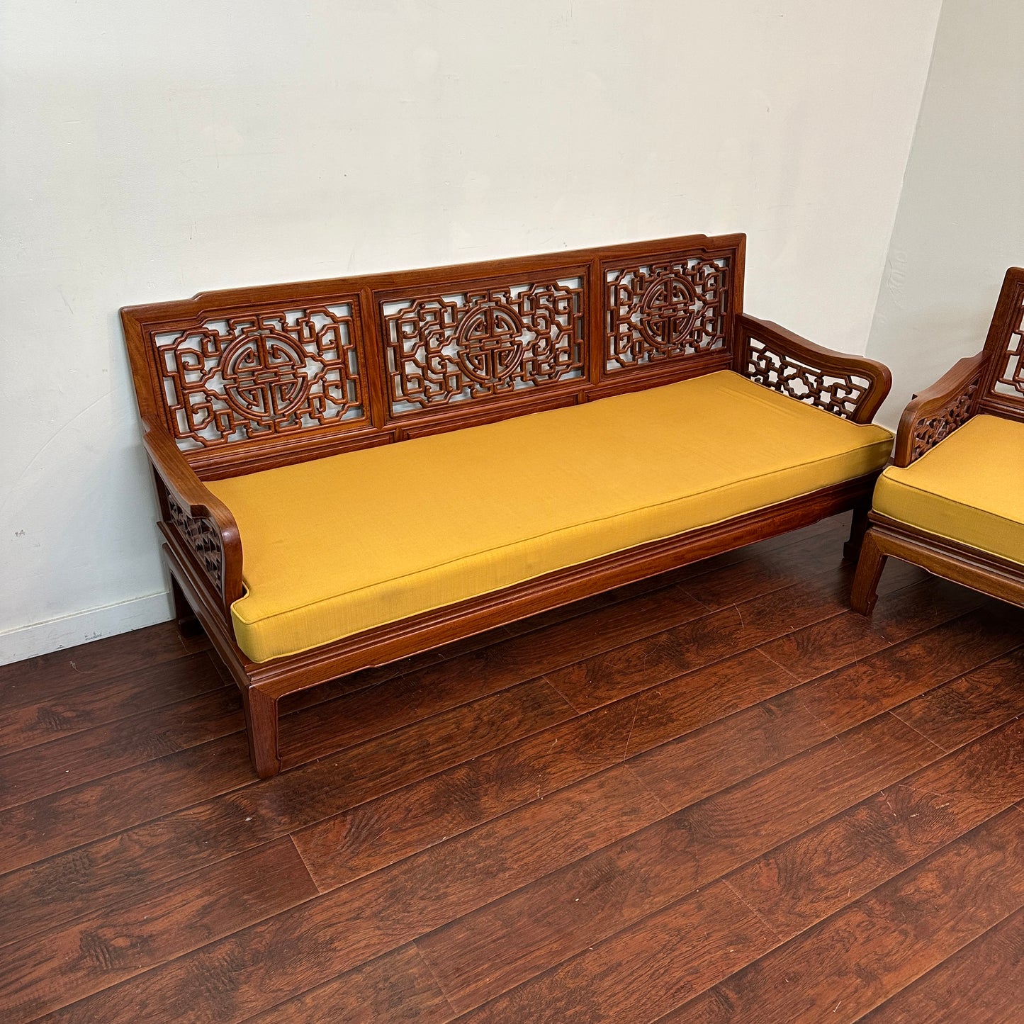 Ming Style Asian Rosewood Sofa Set