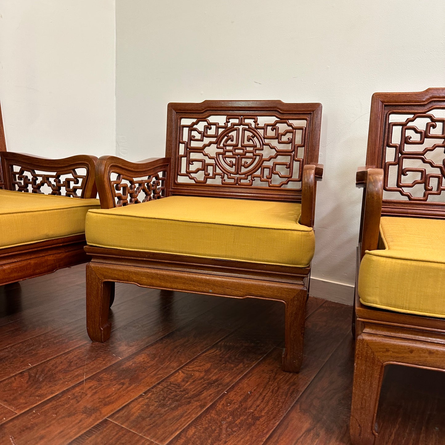 Ming Style Asian Rosewood Sofa Set