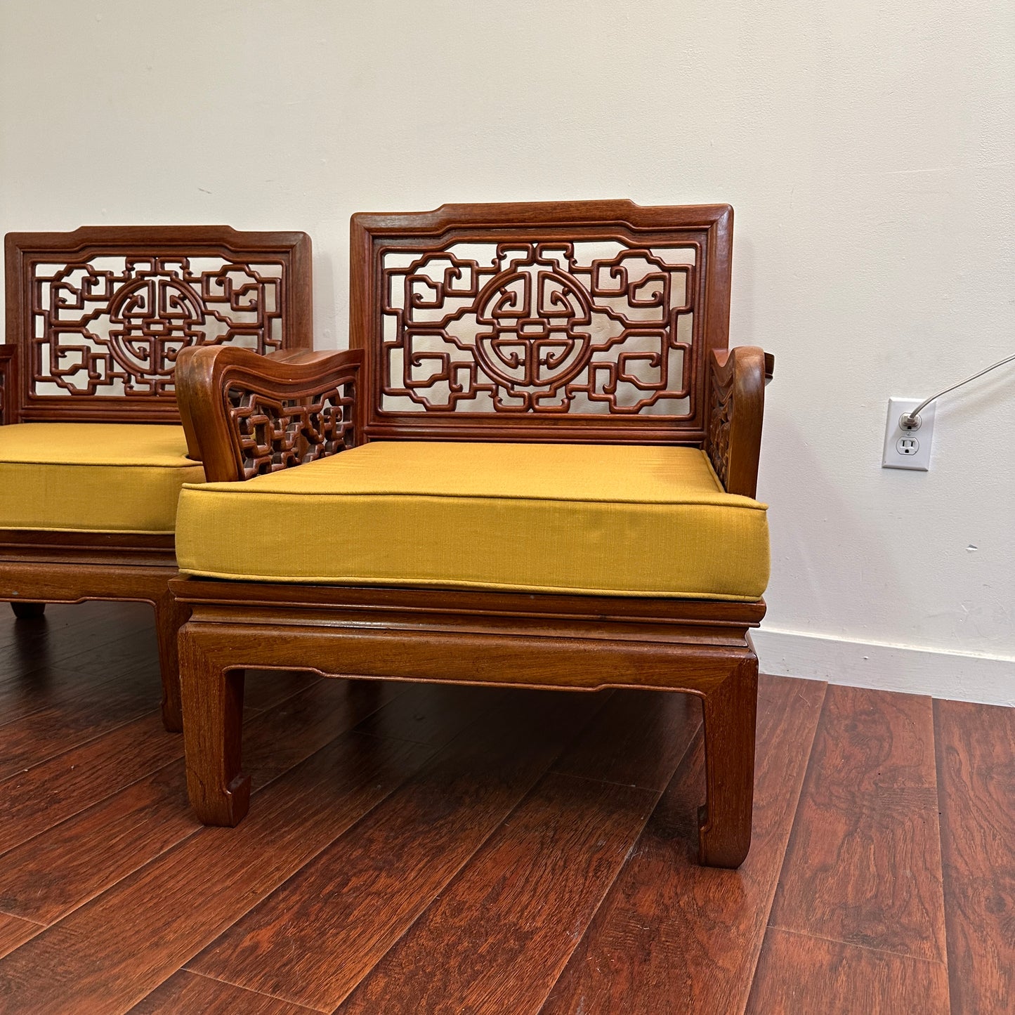 Ming Style Asian Rosewood Sofa Set
