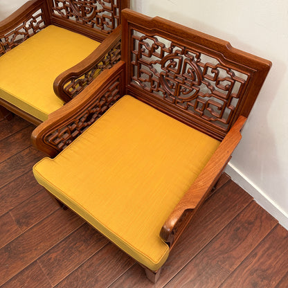 Ming Style Asian Rosewood Sofa Set