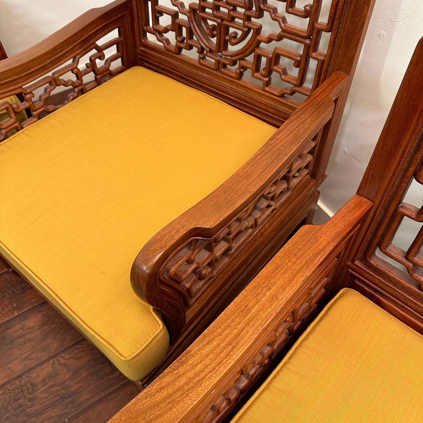 Ming Style Asian Rosewood Sofa Set