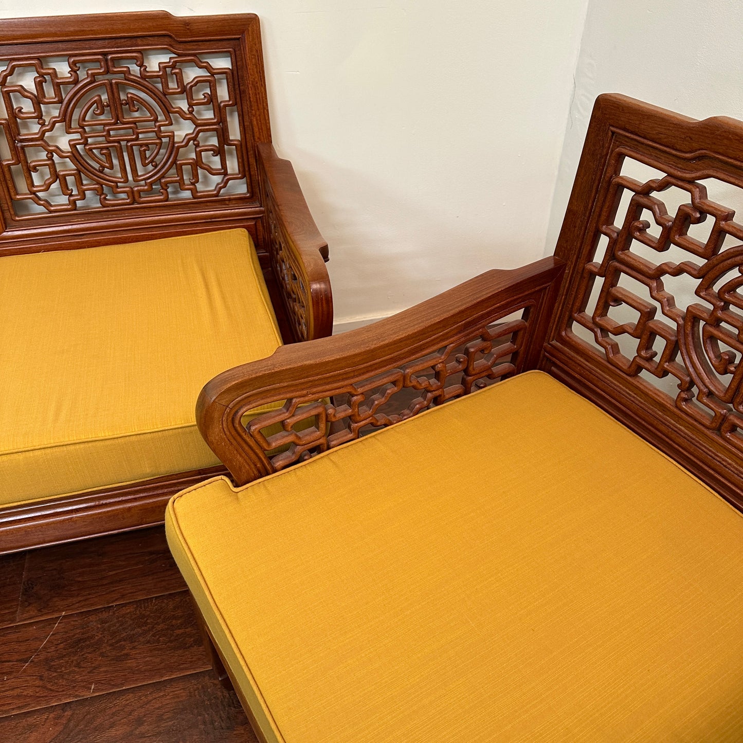 Ming Style Asian Rosewood Sofa Set
