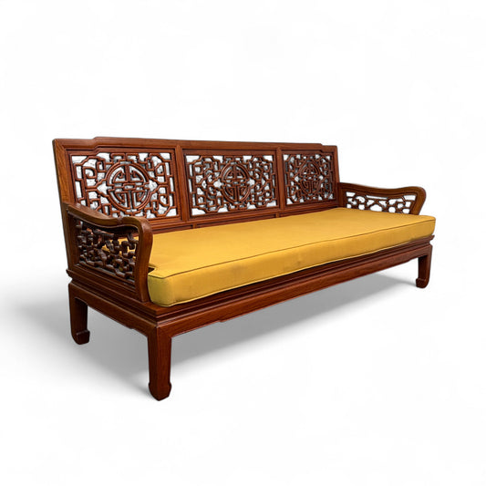 Ming Style Asian Rosewood Sofa
