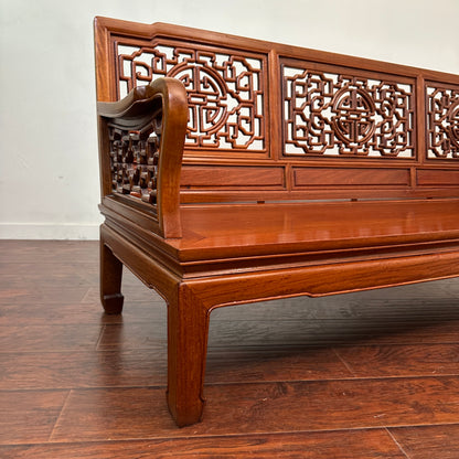Ming Style Asian Rosewood Sofa