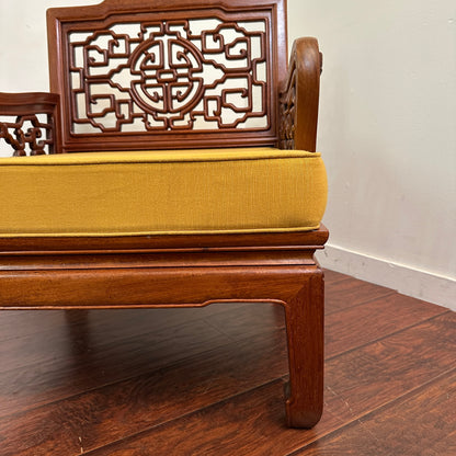 Ming Style Asian Rosewood Accent Chairs (x2)