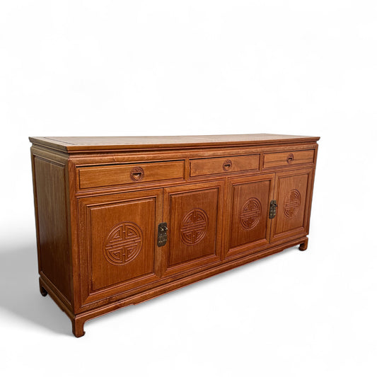 Oriental Ming Asian Rosewood Sideboard