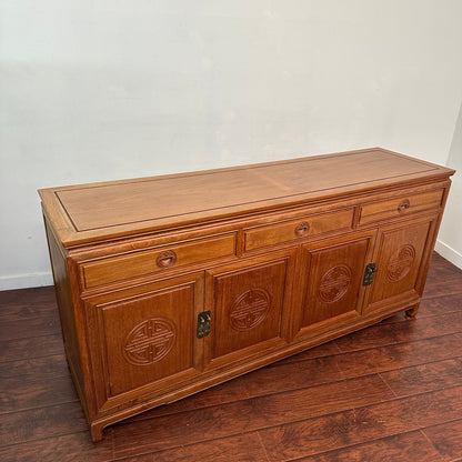 Oriental Ming Asian Rosewood Sideboard