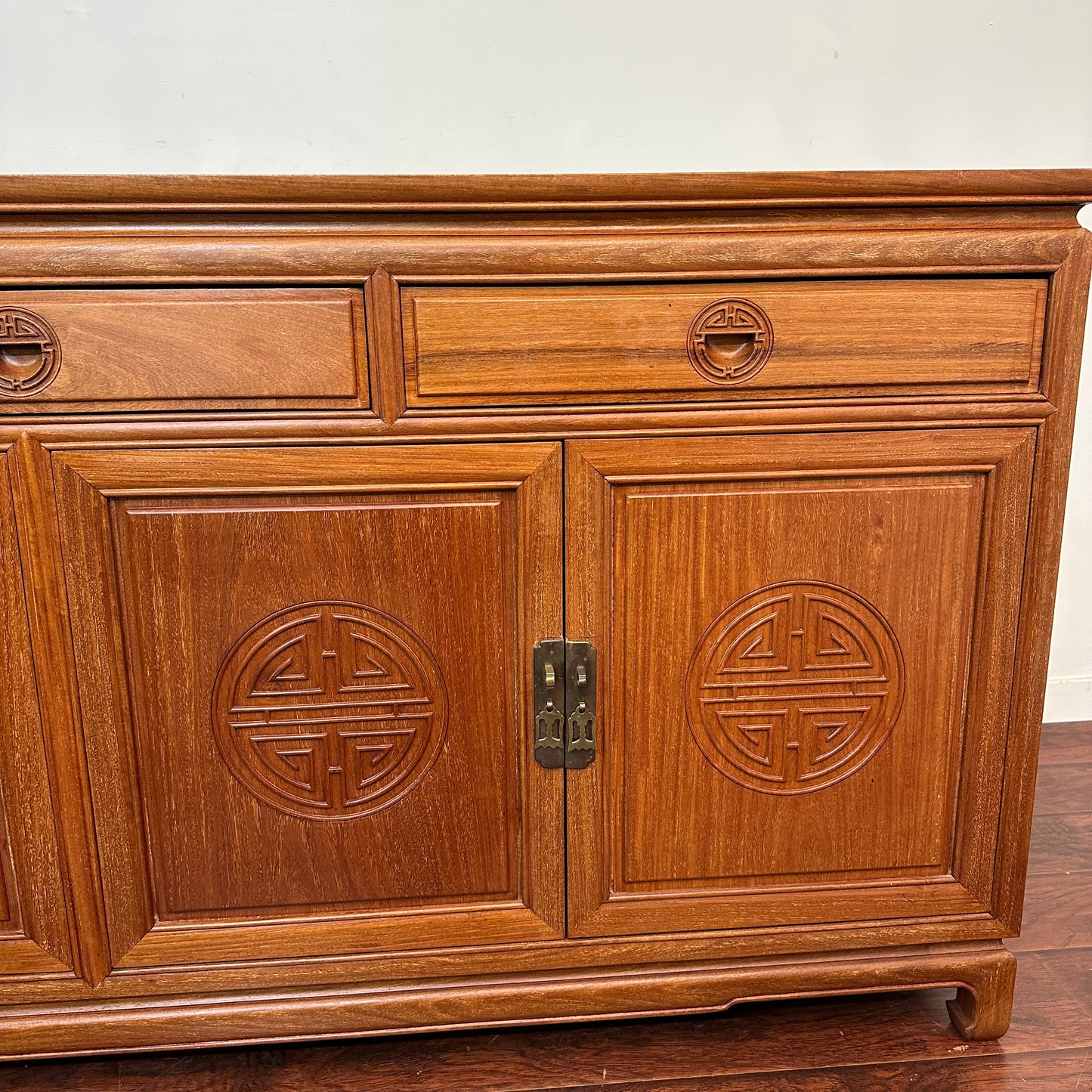 Oriental Ming Asian Rosewood Sideboard