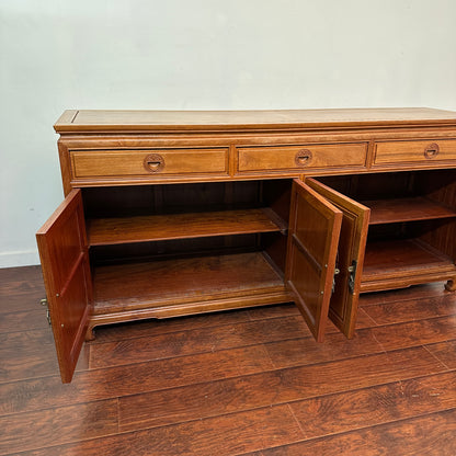 Oriental Ming Asian Rosewood Sideboard