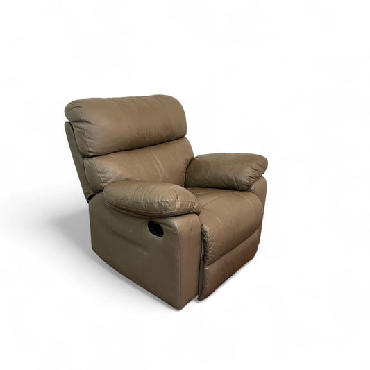 Beige Swivel Recliner Chair