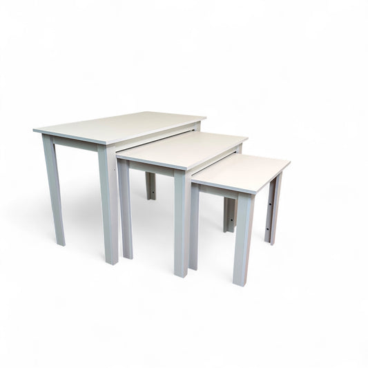 White 3-piece Nesting Tables (dining)