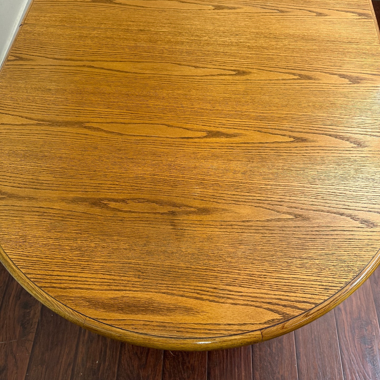 Vintage Extendable Oak  Wood Dining Table