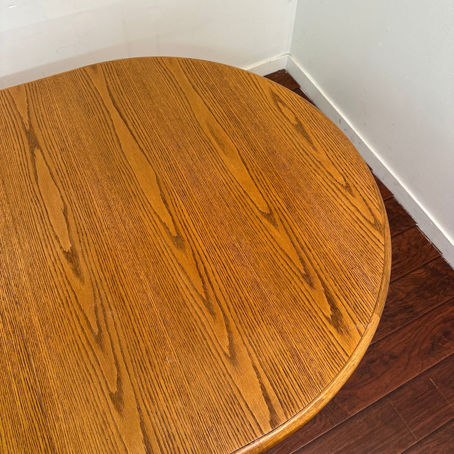 Vintage Extendable Oak  Wood Dining Table