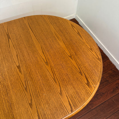 Vintage Extendable Oak  Wood Dining Table