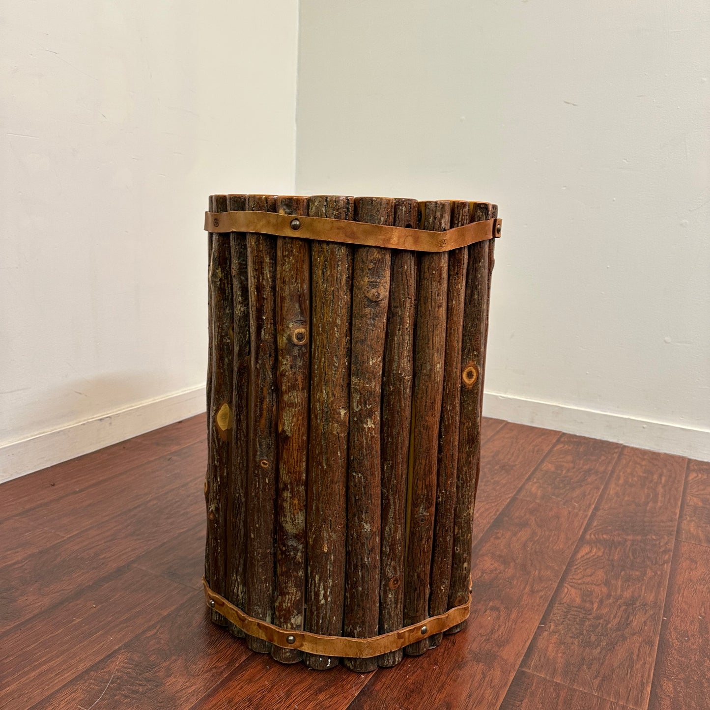 Old Hickory Wooden Side Tables (x2)