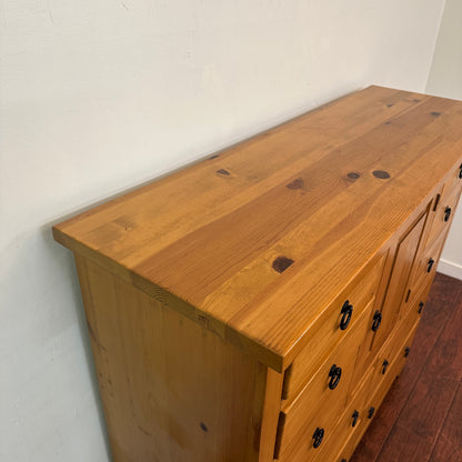 Solid Pine Storage Cabinet