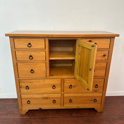 Solid Pine Storage Cabinet