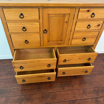 Solid Pine Storage Cabinet