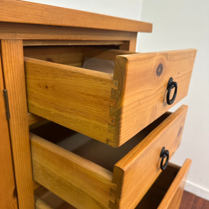 Solid Pine Storage Cabinet
