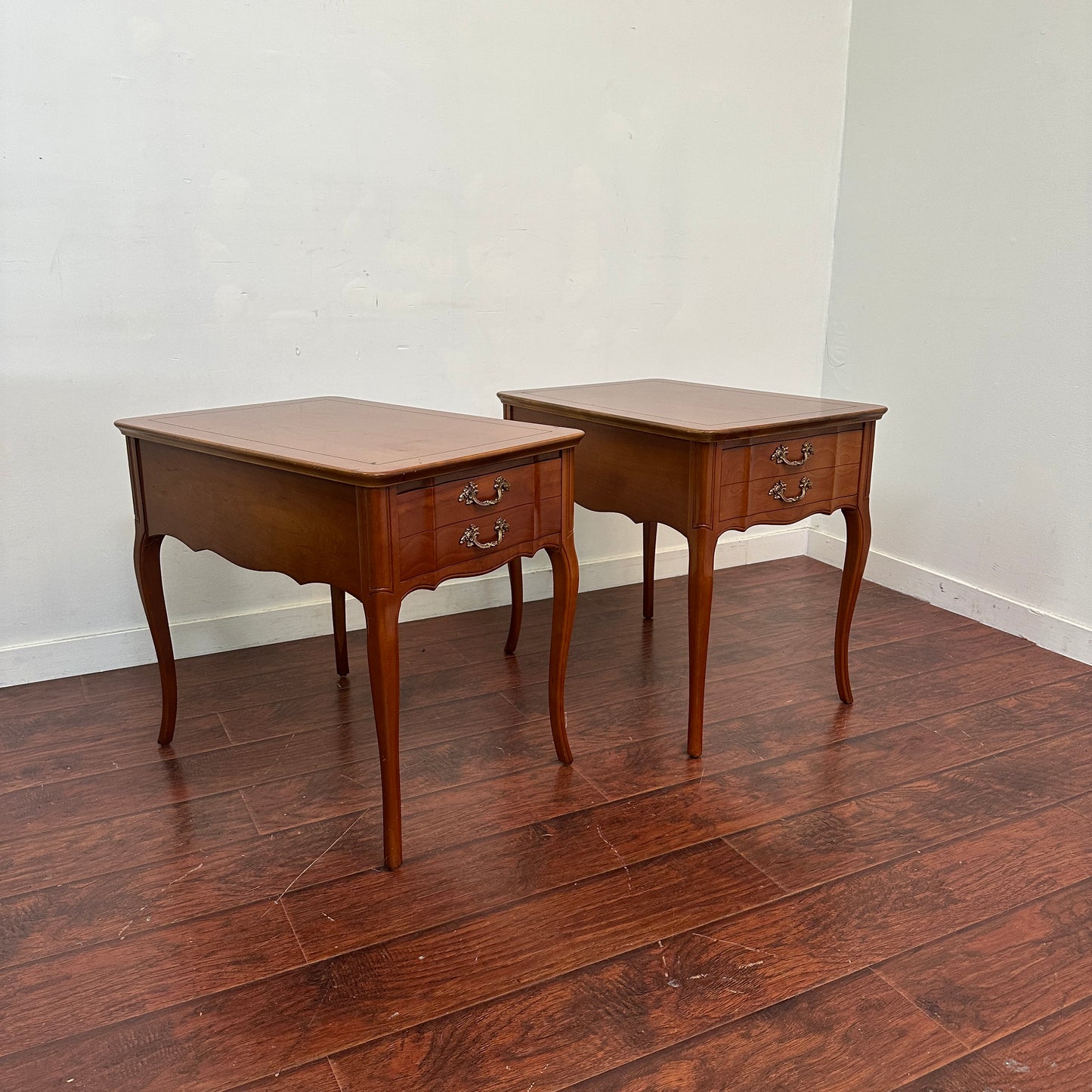 Vintage French Country Side Tables (x2)