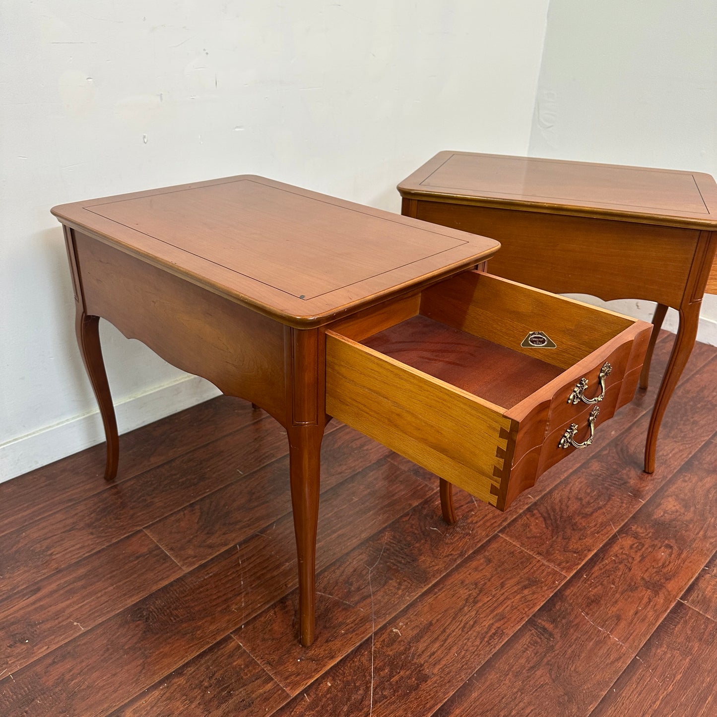 Vintage French Country Side Tables (x2)