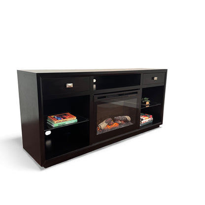 Buhler Freestanding TV stand with Fireplace